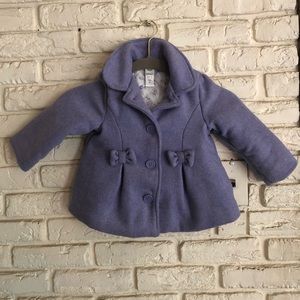 ADORABLE Lavendar Toddler Girls Pea Coat 2T